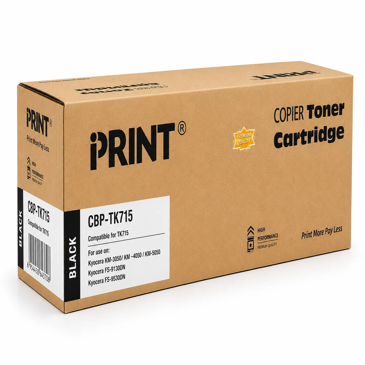 KYOCERA TK715 Black Toner -Compatible