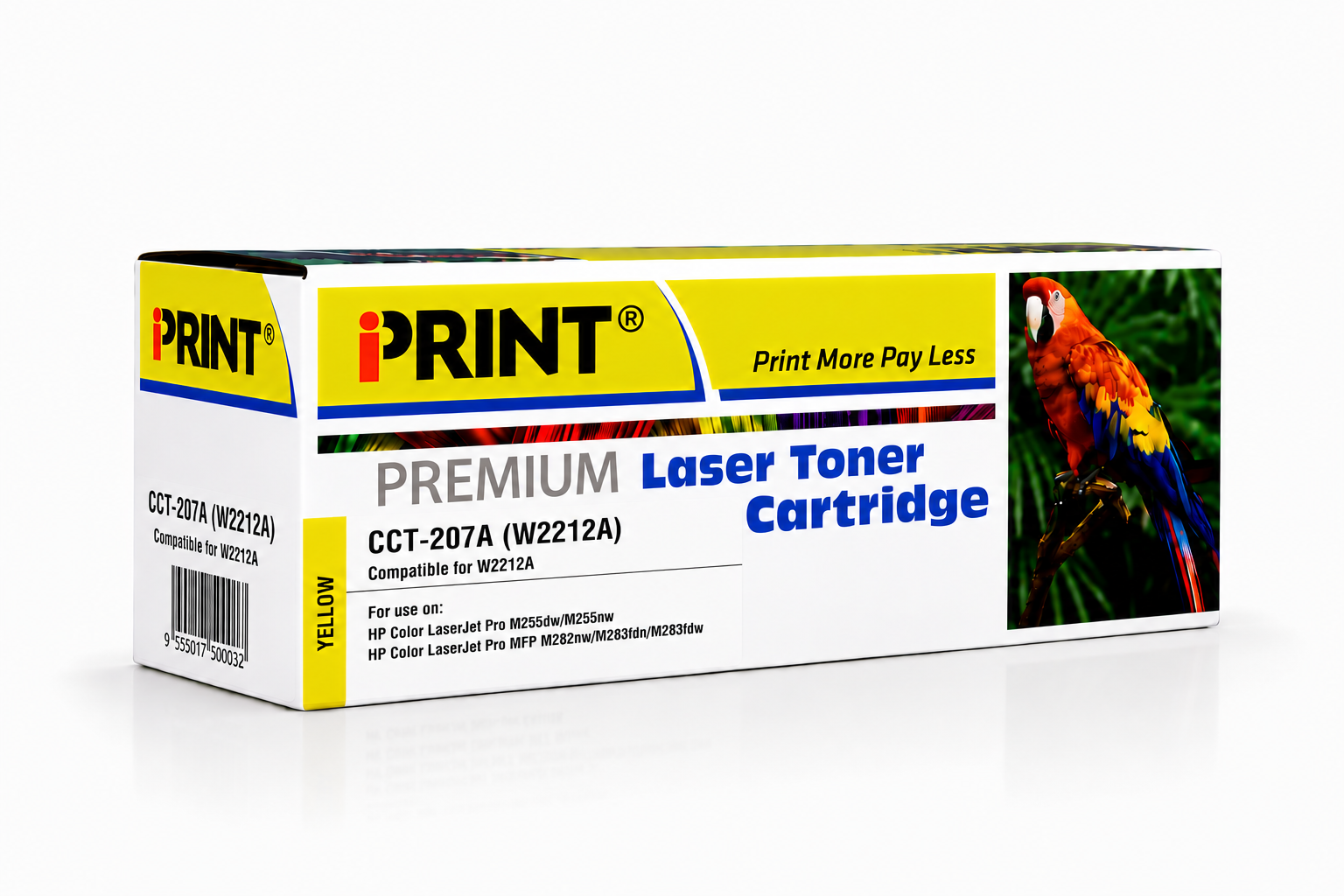 HP 207A (W2212A) Yellow Toner Cartridge -Compatible