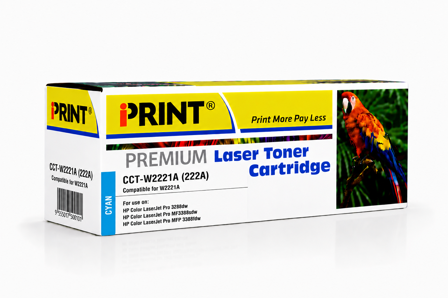 HP 222A Cyan (W2221A) Iprint Compatible Laser Toner Cartridge